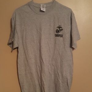 Grey marine Corps sniper shirt size medium